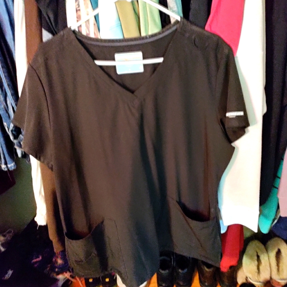 Skechers by Barco SCRUB TOP, size XL, BLACK, LIKE NEW CONDITION!